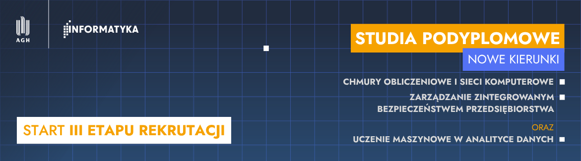 Banner SPRAWDŹ NOWE KIERUNKI STUDIÓW PODYPLOMOWYCH image